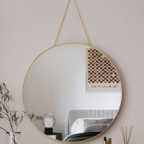 ESPEJO COLGANTE DORADO - Mercadel