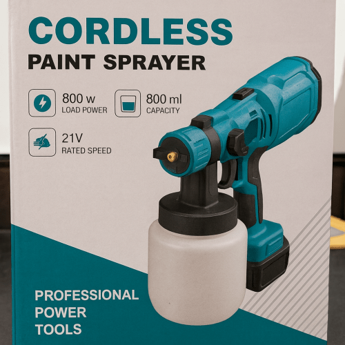 PISTOLA DE PINTURA CORDLESS 2 BATERIAS 48V - Mercadel